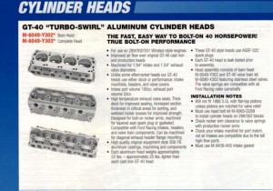 GT40 Ford Cyclinder Heads
